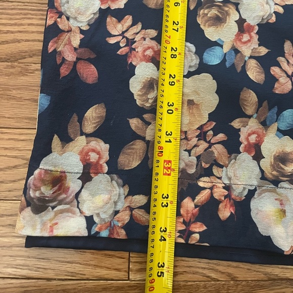 J. Crew Blue Antique Floral 100% Silk Shift Dress Tunic Size 4 NWOT - Picture 5 of 7